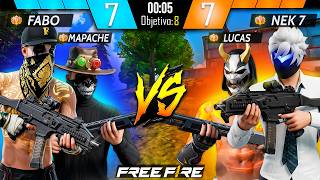 4 M590 vs 4 SKORP 😱 ¿QUIÉNES GANARÁN? 🤔 FREE FIRE