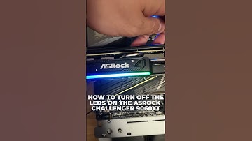 How to Turn Off RGB / LED  on ASRock Challenger 9060 XT #asrockchallenger #9060xt #howto