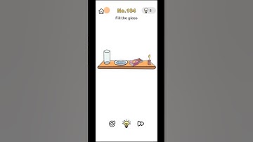 Brain out level 184 solution / Fill the glass / #gaming #brainout #viral #trending #youtubeshorts