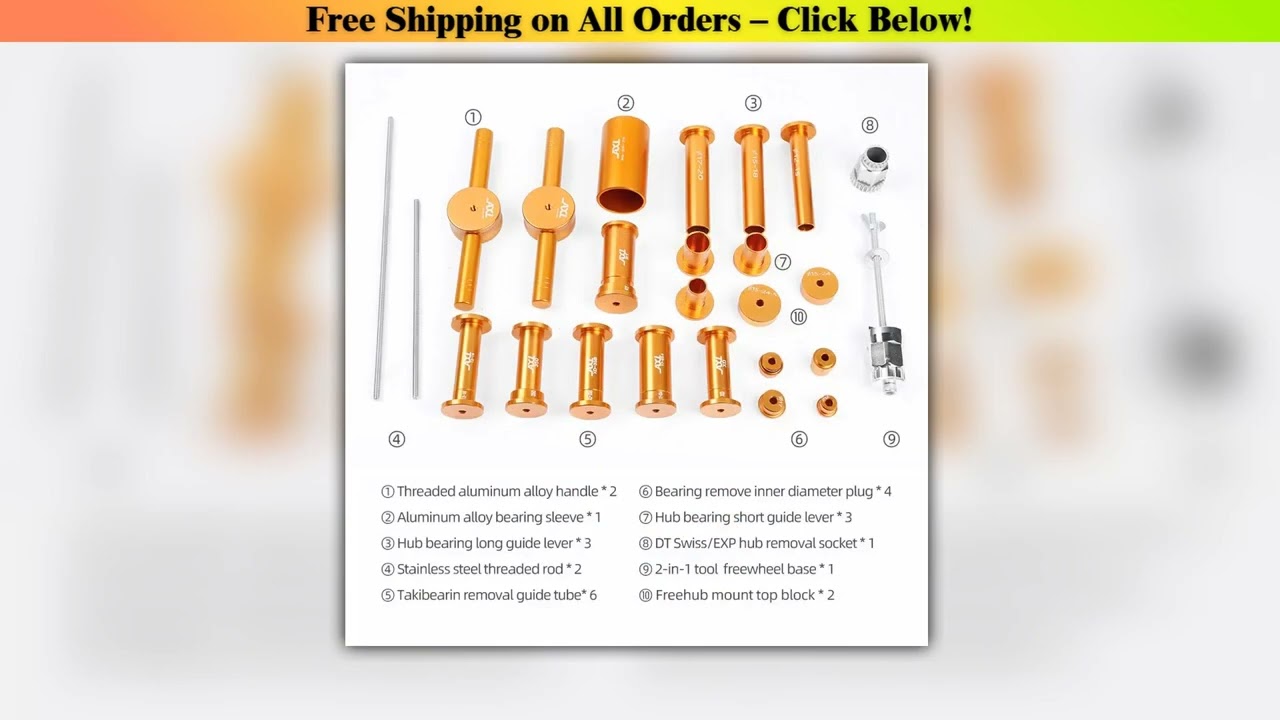 Bicycle Quick Release Thru Axle Hub Bearing Installation Removal Tool Bike XD DT350
