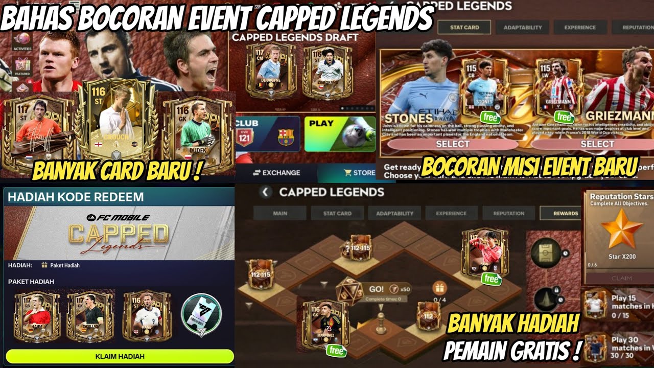 KODE REDEEM & BOCORAN EVENT CAPPED LEGENDS BANYAK HADIAH GRATIS & PEMAIN BARU ADA CRUYFF 117 FC 26
