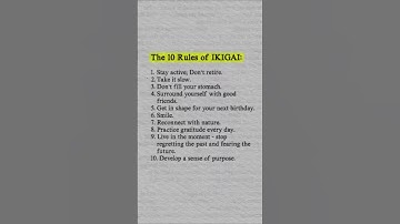 Japanese Secret to Happiness (IKIGAI Explained!)