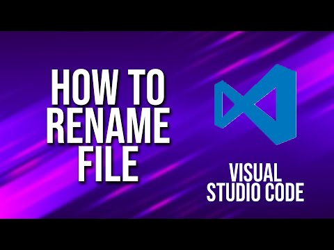 Video: Hoe wijzig ik de naam van een bestand in Visual Studio-code?