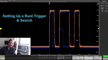 Setting Up a Runt Trigger and Search