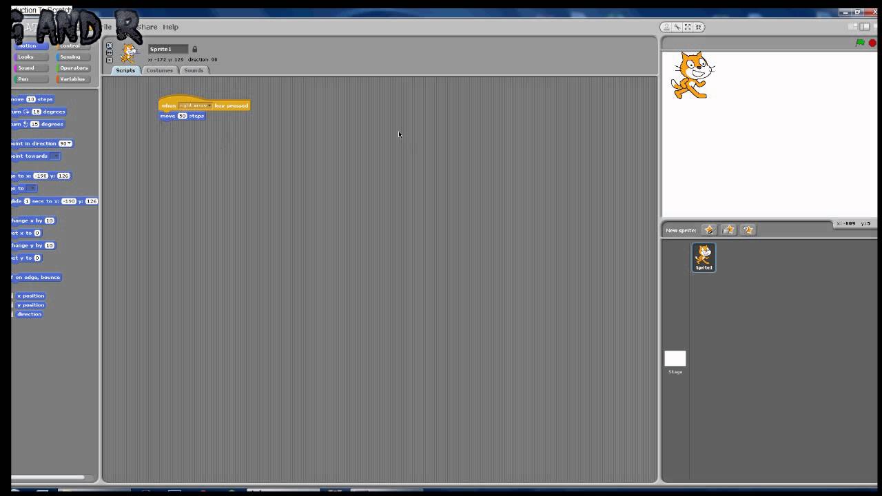 Scratch Tutorial How to make the cat walk YouTube