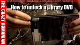 How to open a locked library DVD