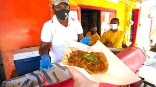 Ultimate TRINI DOUBLES TOUR in Port of Spain!! 5 Doubles BACK TO BACK in Trinidad!!