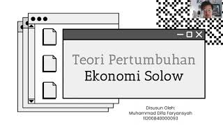 Teori Pertumbuhan ekonomi Solow