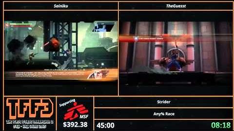 Strider 2014 powerup skip glitch during marathon race.