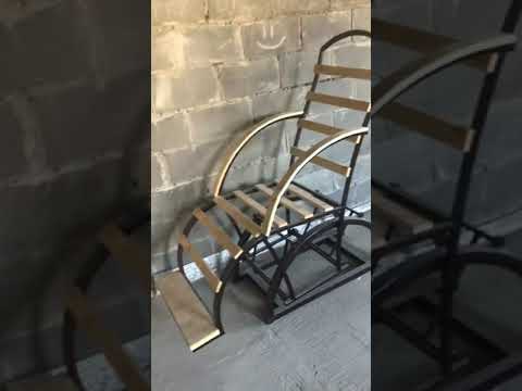 Кресло качалка из металла своими руками фото