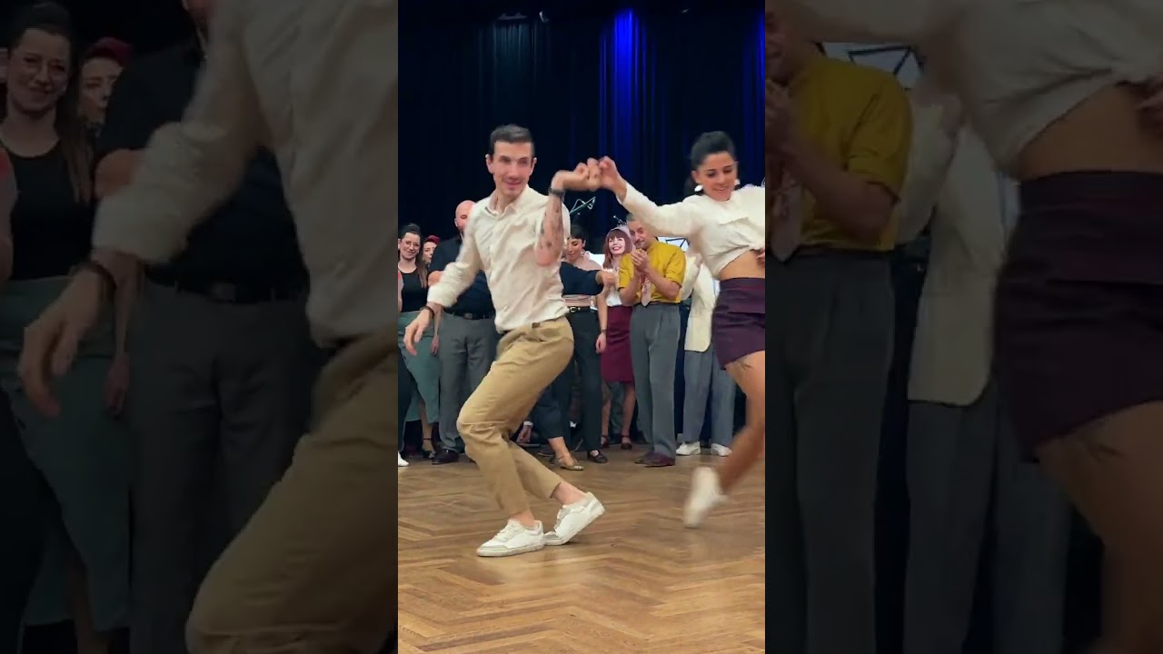Rock that swing - Teachers Presentation - Philip and and Margaux (FRA) #socialswing #swing #Shorts