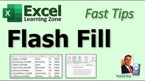 Fast Tips - Microsoft Excel - Flash Fill