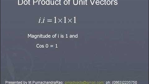23  properties of dot product
