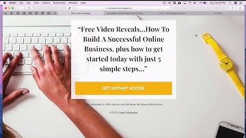 Lead capture page in 5 minutes or less | Leadpages