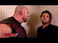 Ryback humiliates a local competitor in the locker room raw august 19 2013