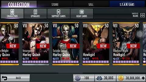 injustice GODS AMOUNT us ALL characters level 50 elite 7 fully maxed and upgrade. 