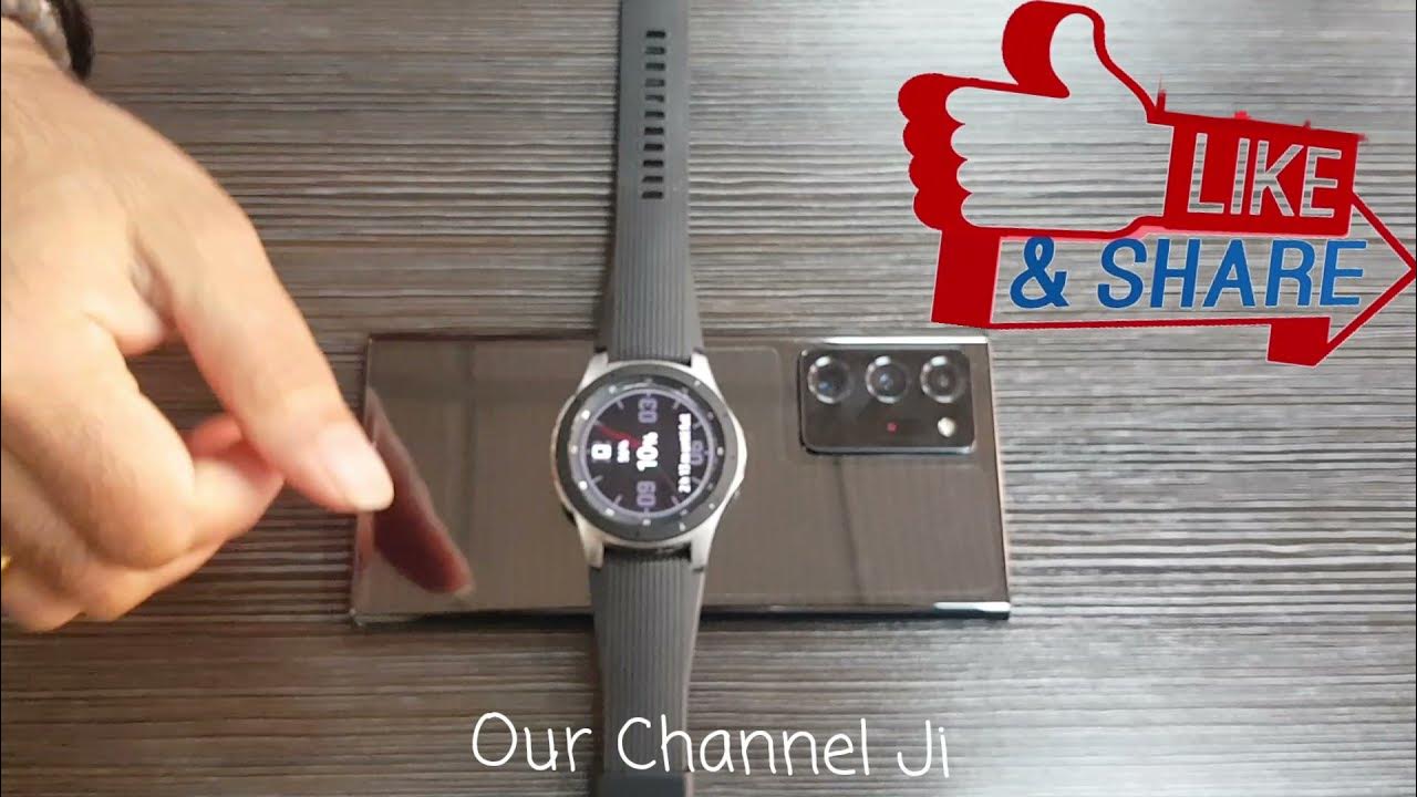 How to charge watch via reverse wireless charge from Galaxy Note 20 Ultra YouTube