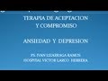 TERAPIA DE ACEPTACION Y COMPROMISO - ANSIEDAD Y DEPRESION