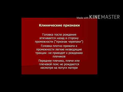 Клинический узкий таз дистоция плечиков