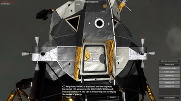 [Reentry: A Space Flight Simulator]:  Apollo - the Eagle has landed (lunar module landing)