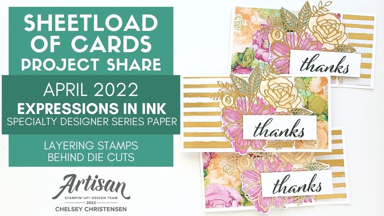 Expressions In Ink DSP & Artistically Inked Stamp Set April 2022