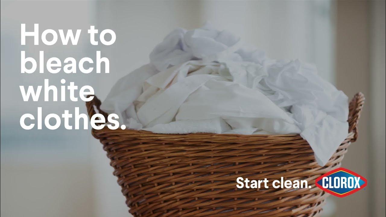 how-to-bleach-white-clothes-with-clorox-youtube
