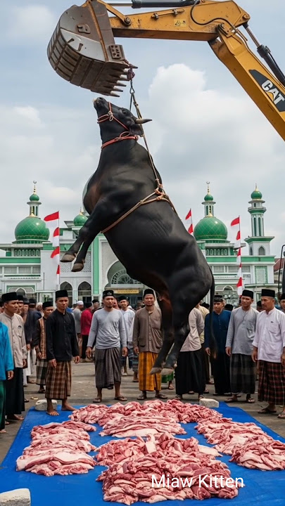 'Sapi Jumbo Sampai Harus Pakai Excavator! 😱 | Idul Adha 2025#shorts #sapi #cow