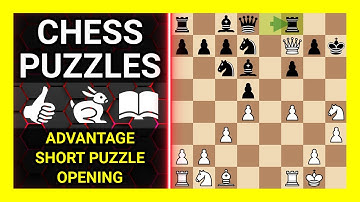 Chess Puzzles to Practice. Themes: Advantage, Short puzzle, Opening. Learn Chess