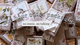 one hour order packaging  asmr, no background music, no midroll ads