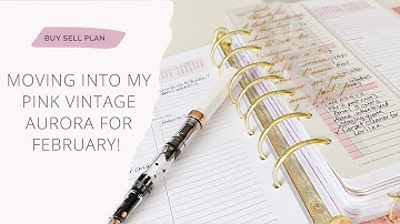 Switch Binders with Me! Moving into my Franklin Covey Pink Aurora for February!
