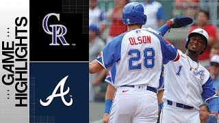 Rockies vs. Braves Game Highlights (6\/17\/23) | MLB Highlights