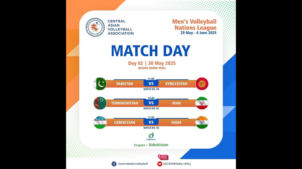 Kyrgyzstan - Pakistan. The 4th Central Asian Volleyball Association (CAVA) Nations League.
