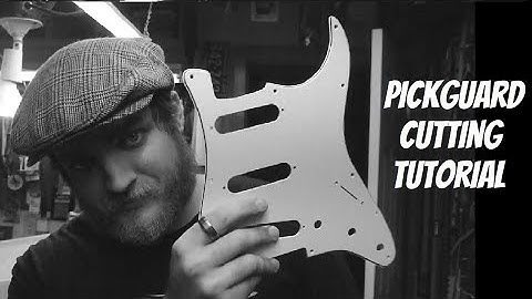 Complete Pickguard Cutting Tutorial (Silent Film)