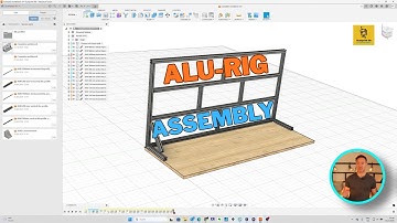 Alu-rig assembly for my 3D printer workbench #diy #3dprinting #prusa #fusion360