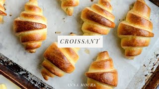 Tentei reproduzir uma receita de Croissant