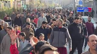 Shia Community Holds Protest In Srinagar Against Us‑Israel, Commemorates Ayatollah Khomeini