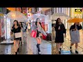 【4k hdr】 8 Hours Night Rain Walk in Shinjuku（新宿）Tokyo Japan | Relaxing Natural City ambience