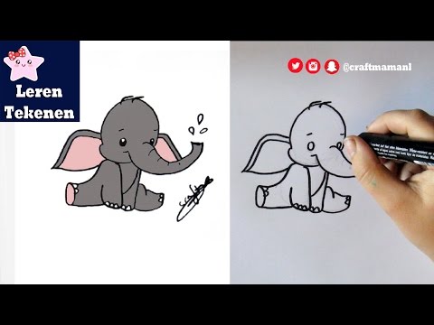 Video: Hoe Teken Je Een Babyolifant