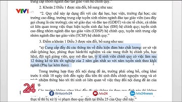 Quy định trường ĐH công bố tỷ lệ sinh viên có việc làm | VTV24