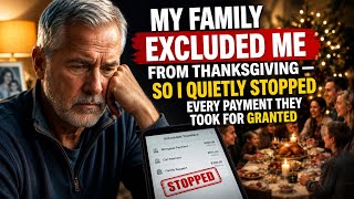 My Family Excluded Me From Thanksgiving — So I Quietly Stopped Every Payment They Took for Granted  Update