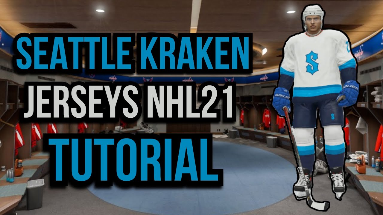 NHL 21 Seattle Kraken Jerseys Tutorial (Franchise Mode Create A