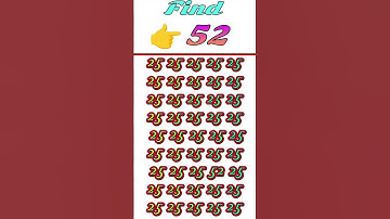 Find 👉 52 odd number puzzle 🧩 || iq test || #quiz #maths #mathspuzzle #brainteasers #iqtest