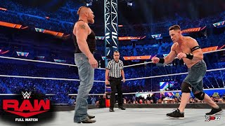 FULL MATCH : Brock lesnar vs john cena | WWE RAW LIVE 2022