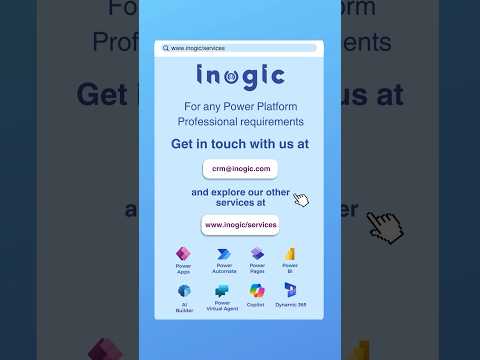 Inogic’s Power Platform Professional Services! #PowerApps #PowerAutomate #Copilot #shorts #ytshorts