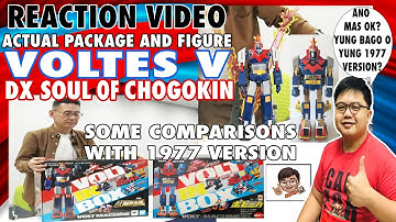 REACTIONVIDEO DX SOUL OF CHOGOKIN VOLTES V VOLT IN BOX ACTUAL PACKAGE/FIGURE-1977 VERSION COMPARISON