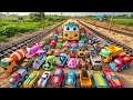 Mobil Truk 🚚 Tronton Panjang Penuh Mobil Mobilan Rc Excavator Mobil Balap Kereta Api Truk Oleng