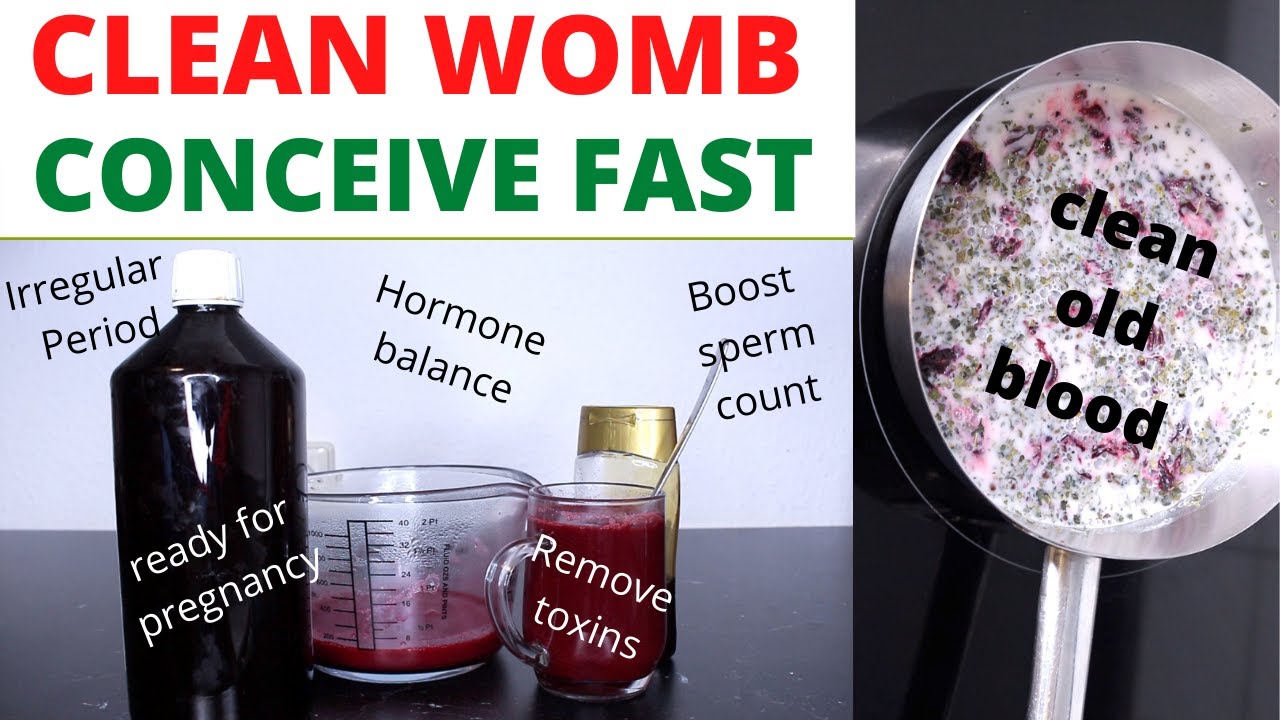 Uterus(womb) cleanser to remove toxins and bad blood to conceive fast