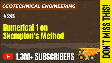 Numerical 1 on Skempton