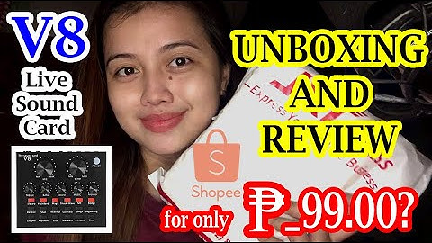 V8 Sound Card | Unboxing and Review | MG