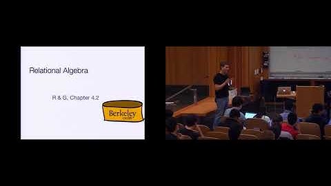 L08 Relational Algebra | UC Berkeley CS 186, Spring 2015